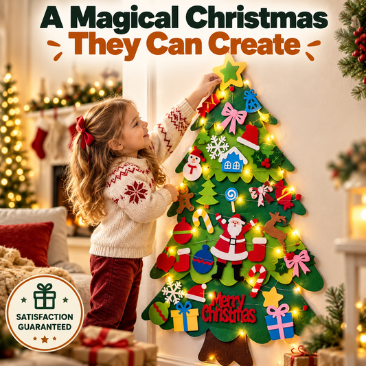 Montessori Christmas Felt Tree